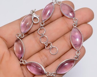 Collier Ethnique En Améthyste - Pierres Violettes Sur Cordon, Neuf Sans Emballage