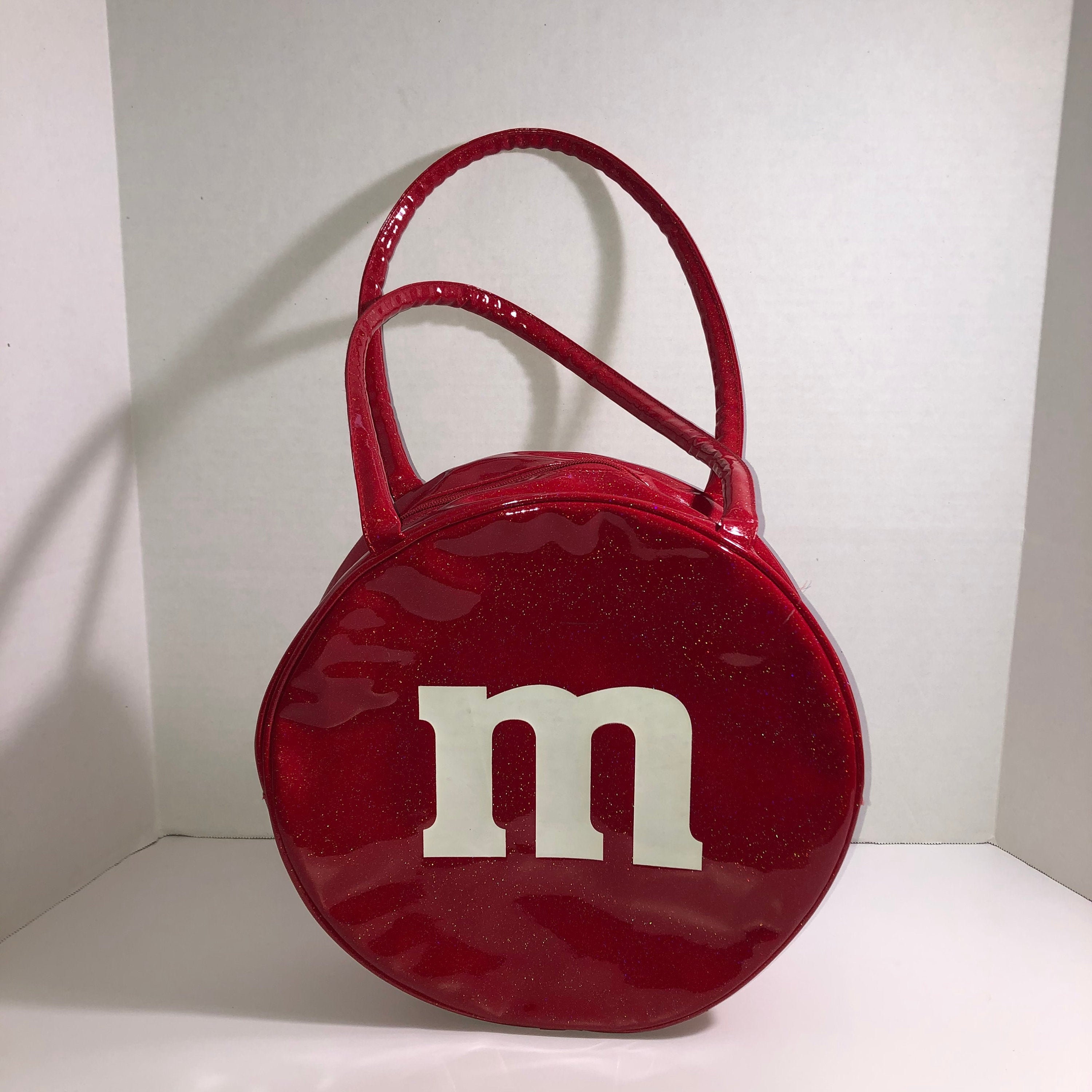 Red Glitter M&M Candy Purse