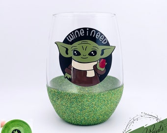 Star Wars Stackable Character Collection Grogu Stackable Glasses - 8 oz