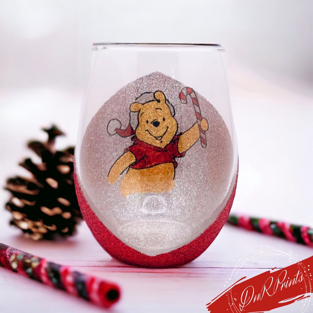 Winnie the Pooh Wine Glasses - Etsy