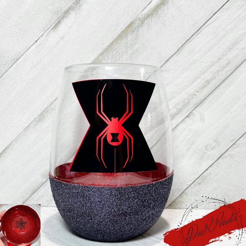 Black Widow Wine Glass