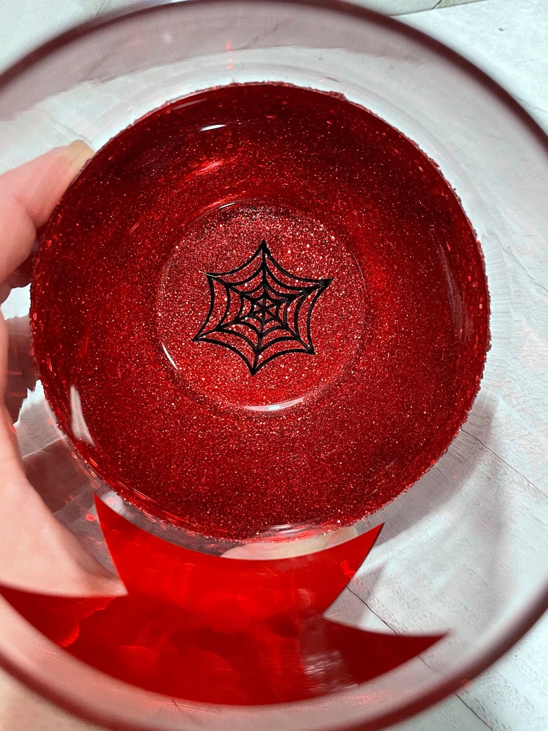 Black Widow Wine Glass