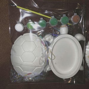 Plaster paint-it-yourself: Turtle sandbox