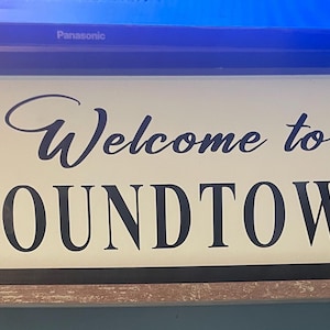 Welcome Sign/Bedroom sign/Welcome to pound town sign / Funny Sign