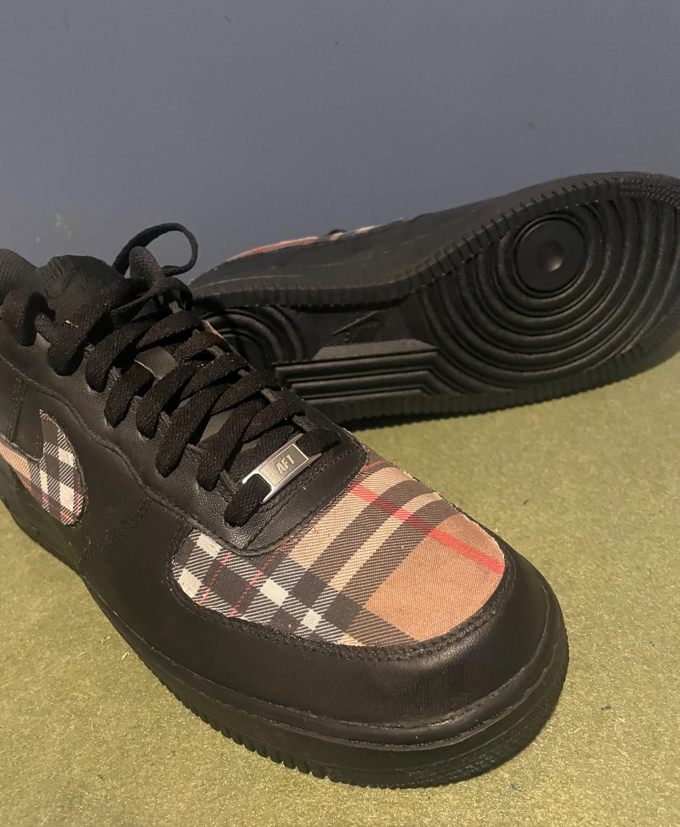 air force 1 custom burberry