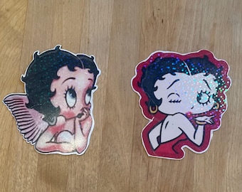 Betty Boop Holographic sticker/ Set of 2
