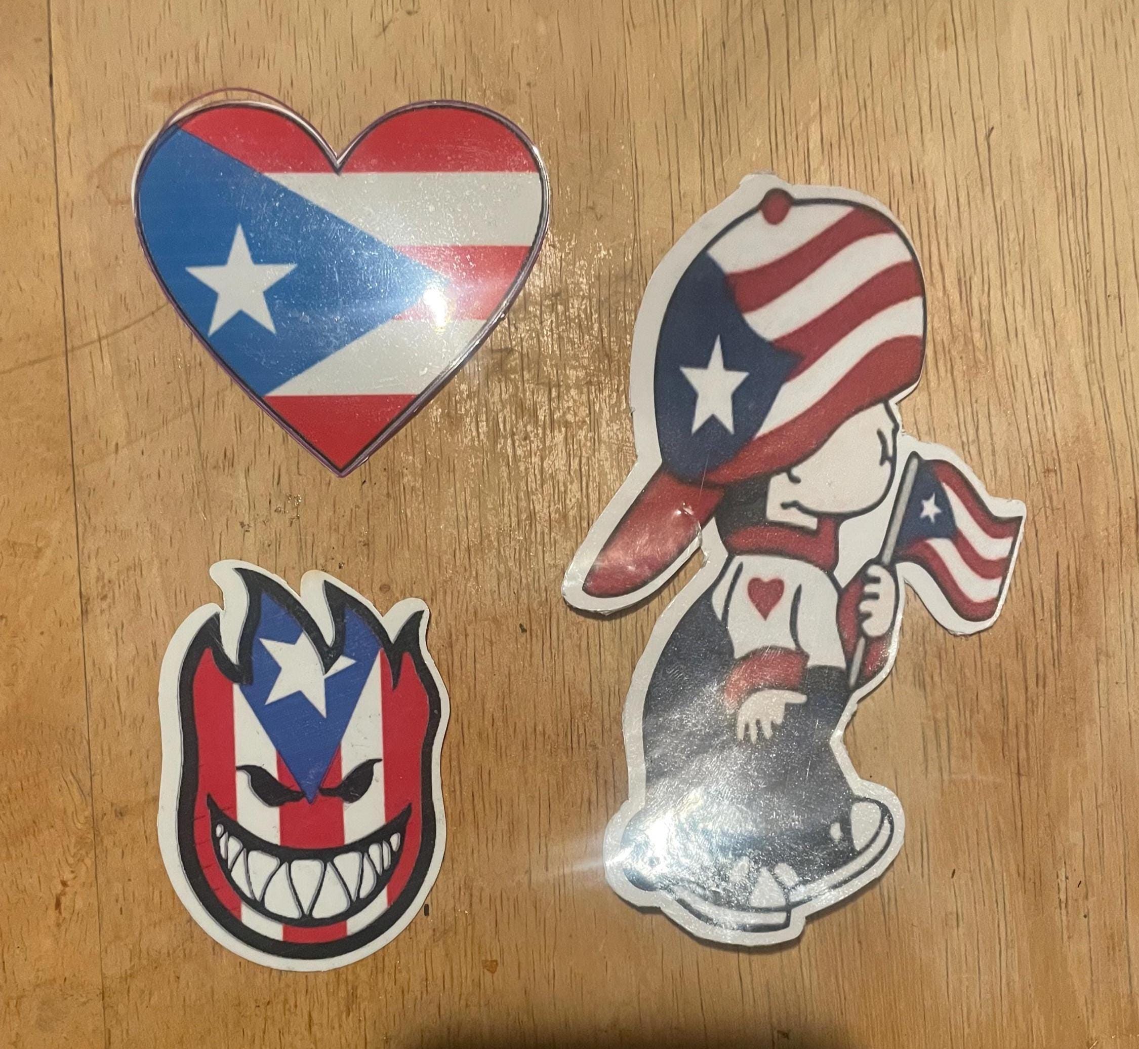 3 calcomanías puertorriqueñas impermeables diferentes para autos - Etsy  México, image size:2250x2071