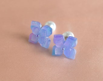 hydrangea Earrings,flower Earrings,dainty earrings,stunning earrings, gift for her