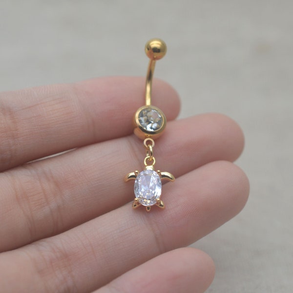 Octopus Belly Ring Etsy