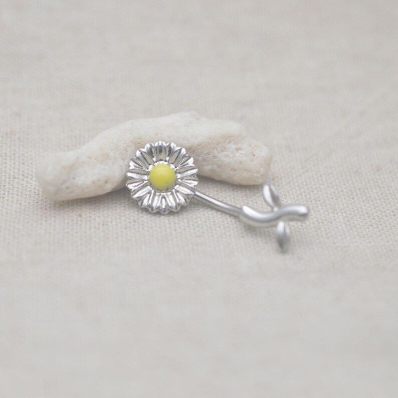 Sunflower belly button ringsdaisy belly button jewelrynavel Etsy