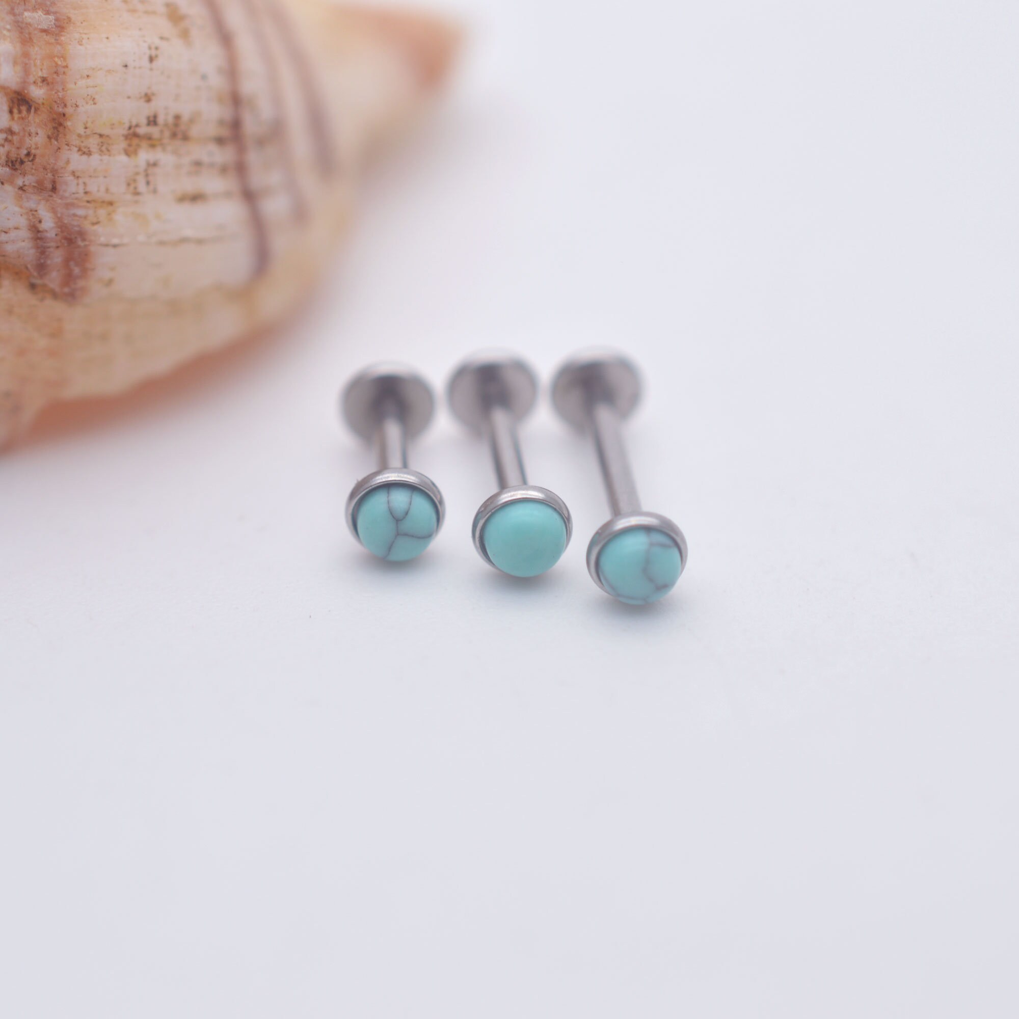 helix Earring,tragus earrings,cartilage earring,turquoise earring,min…