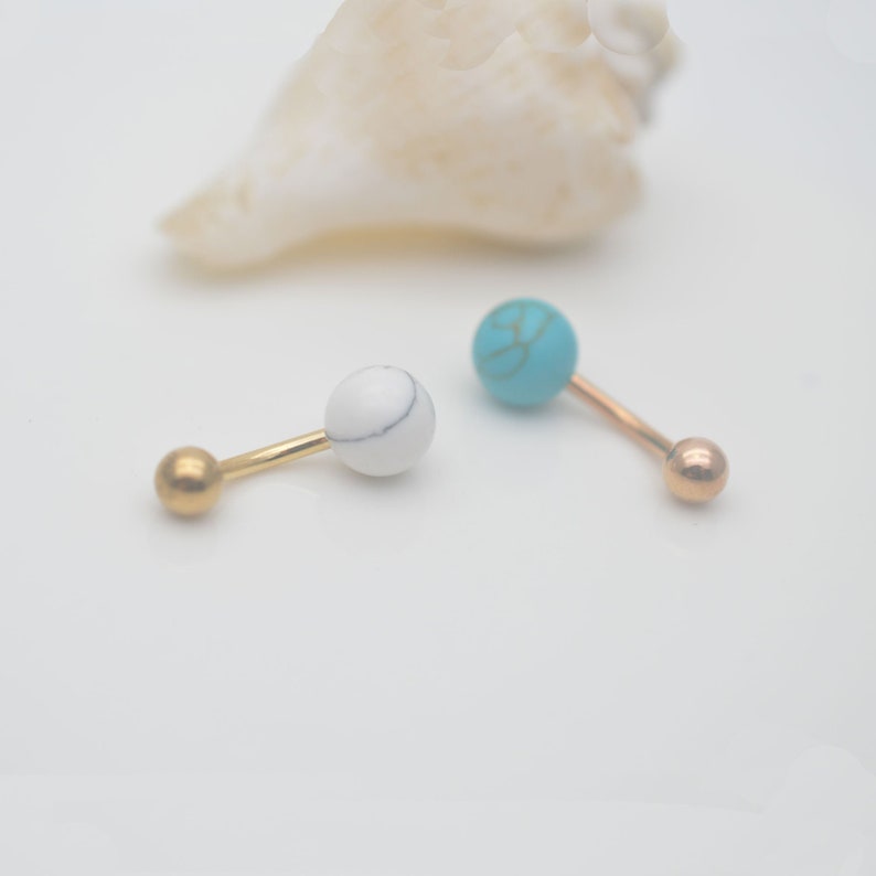 turquoise belly button rings,belly button jewelry,tropical belly ring,ocean navel ring,belly piercing ring
