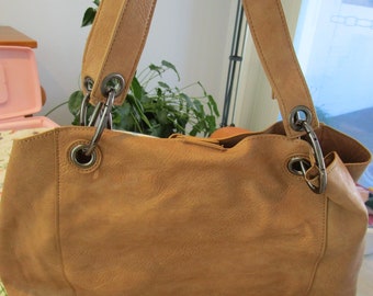 Tan handbag