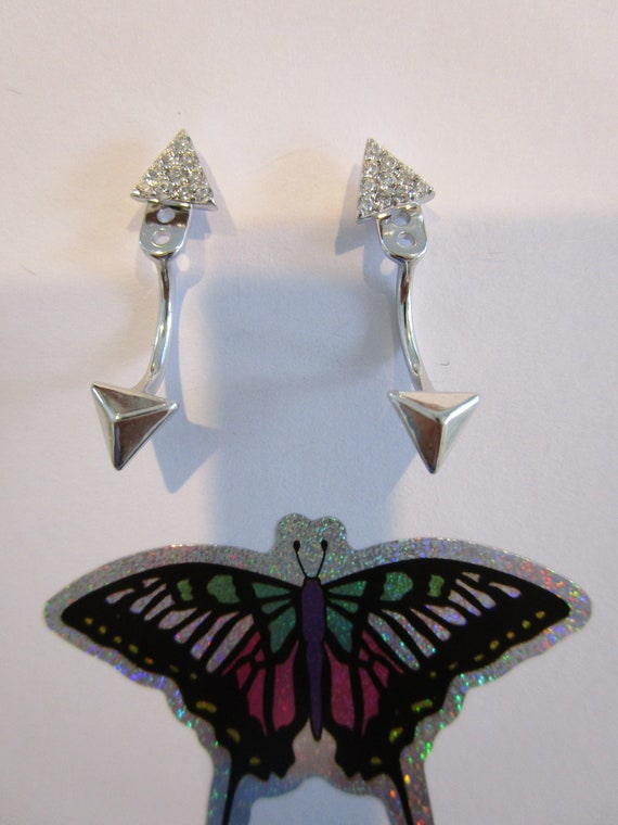 Pyramid Stud/ Jacket Earrings