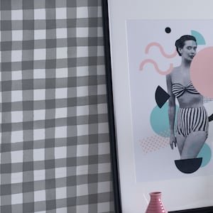 Buffalo Check Removable Wallpaper, Gingham plaid, Peel and stick and Traditional wallpaper