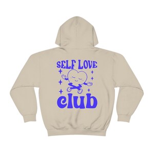 Self Love Club Unisex Heavy Blend Hooded Sweatshirt - trendiger Hoodie, Geschenk für sie, Sommer Hoodie, ästhetischer Hoodie