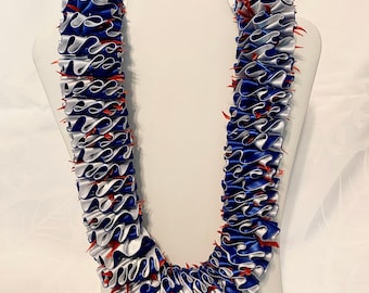 ALOHA NUI LOA - Lei de cinta de satén doble con acentos (personalizado)