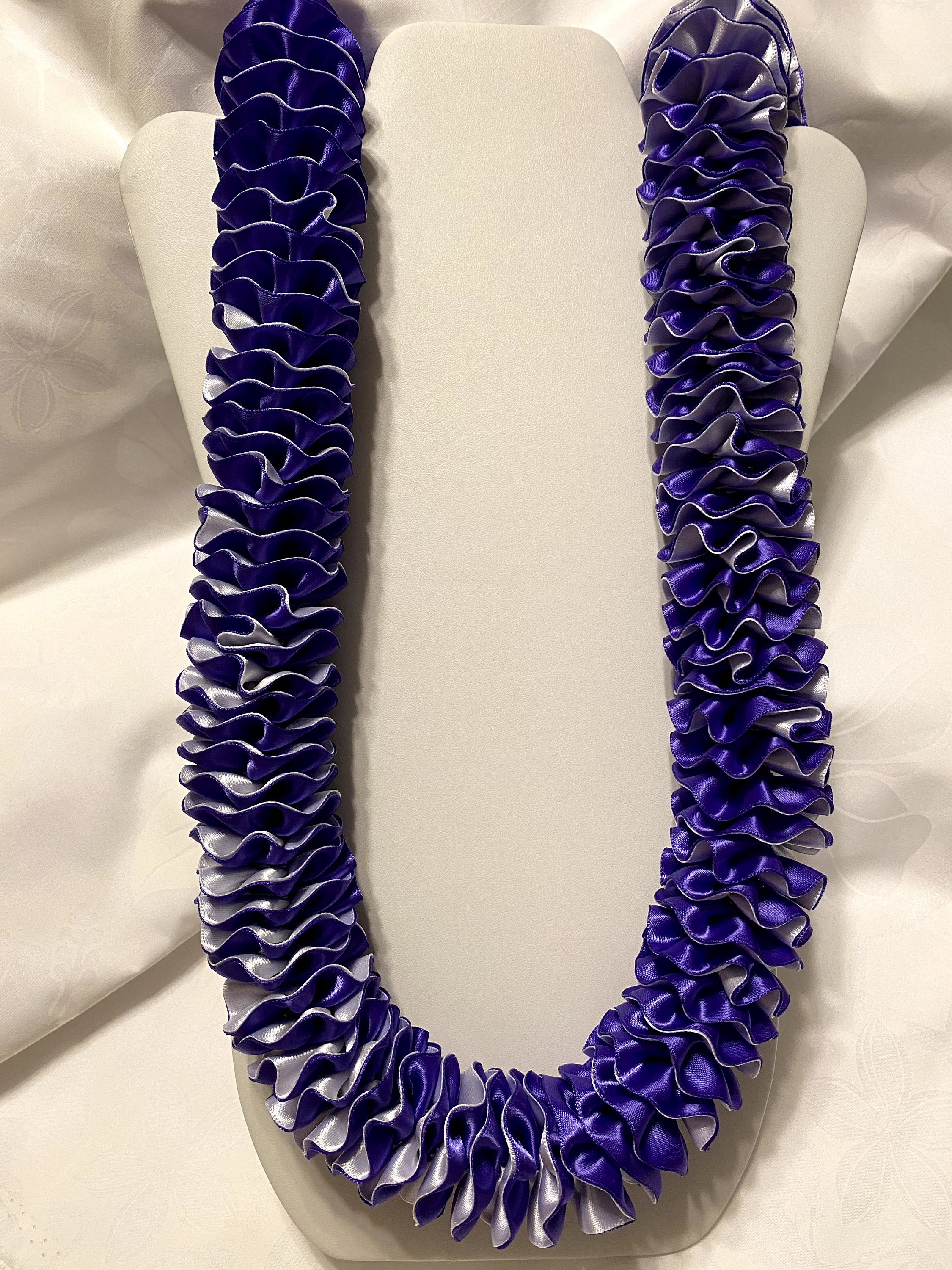 Shell Ribbon Lei ALOHA - Double Satin Ribbon Lei (custom) - Etsy