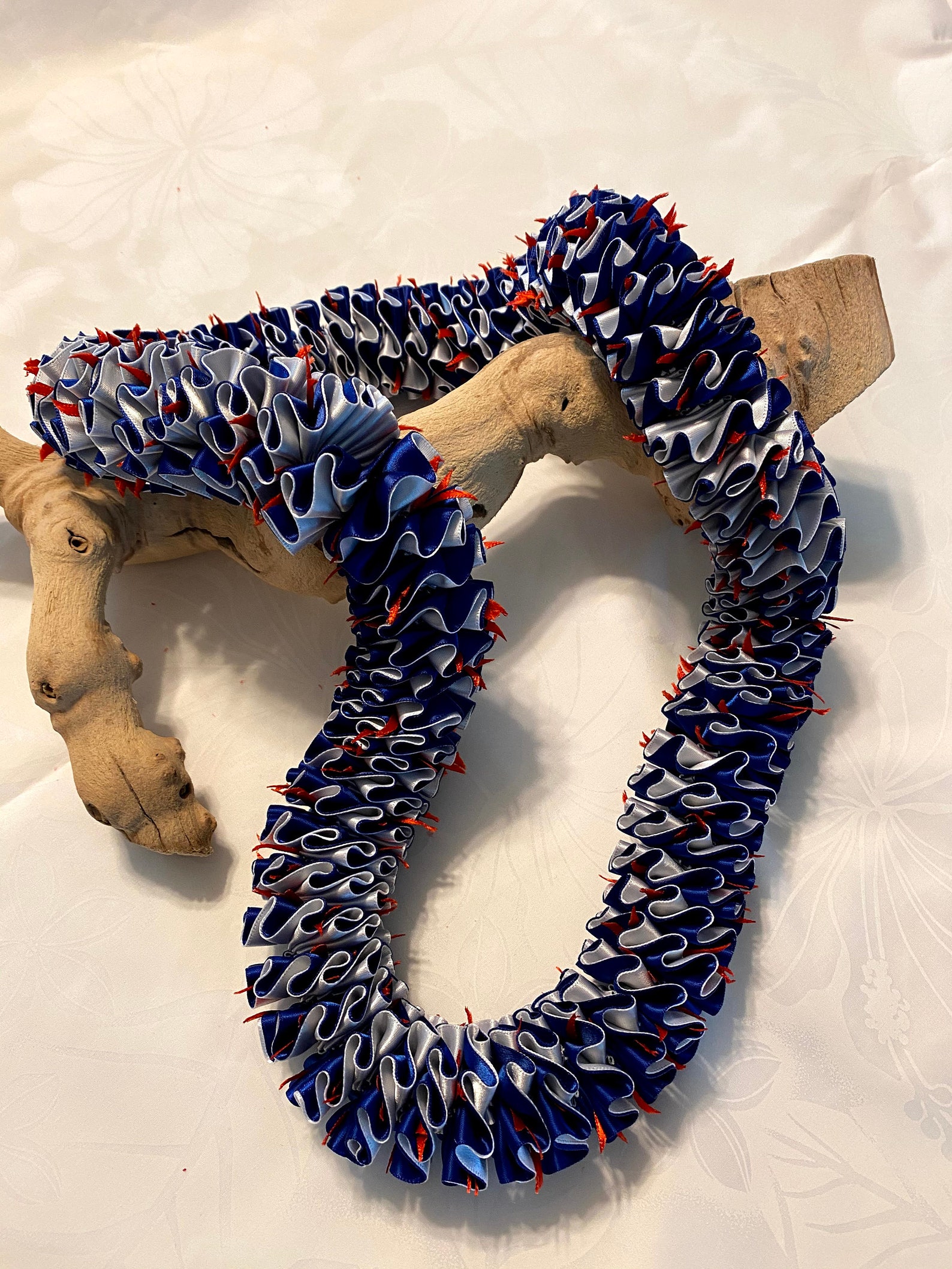 Double Satin Ribbon Lei With Accents custom Etsy