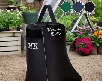 Personalised Embroidered Welly Boot Bag | Muddy Wellies Storage | Personalised Wellington Boot Bag | Custom Outdoor Gear