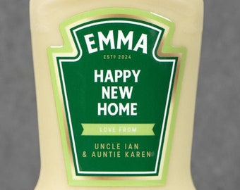 Personalised Salad Cream Bottle Label – Custom Vinyl Sticker for Funny Gift, Birthday & Housewarming, Fits Most Heinz Bottles- Funny Novelty