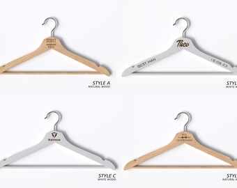 Engraved Wedding Hanger | Personalized Groomsmen Gift