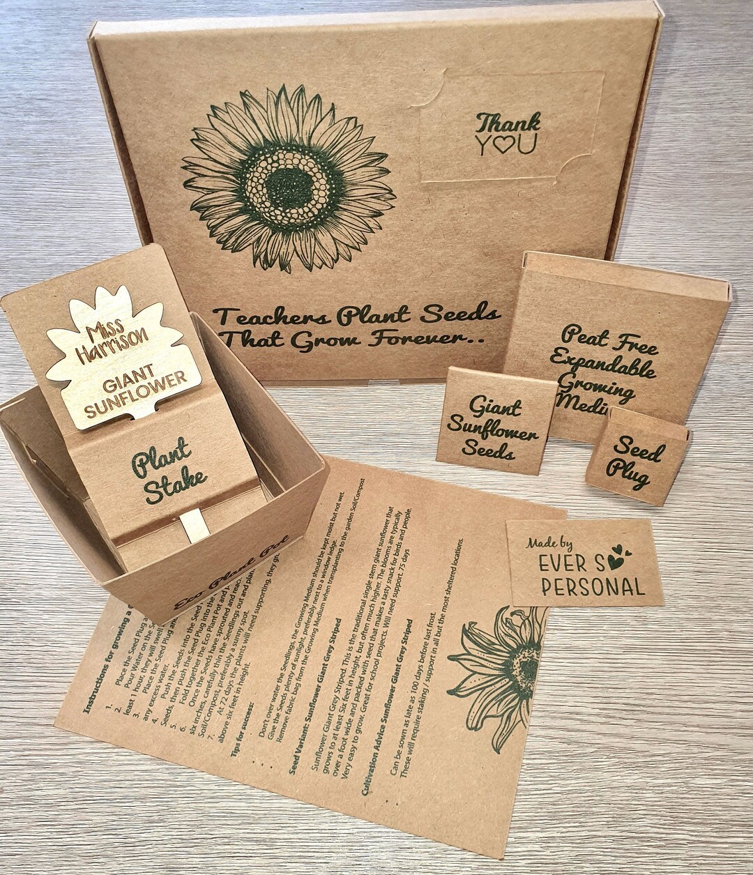 Teacher Gift End of School Year Thank You Personalised Teaching Gift ...
