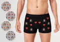 Custom Face Boxers for Him Boyfriend Father Husband, Underwear with Photo, Personalised Funny Boxers for Him Fun Photo Boxers Gift