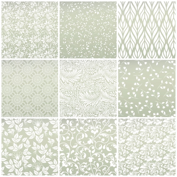 Privacy Floral Frosted Window Film Decorative Etched Feature Glass Self Adhesive Vinyl SHEET SIZE 1m or 2m x 1.2m