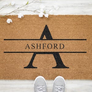 Personalised Doormat - Customised Doormat - Monogram Door Mat - Last Name Doormat - Monogram Rug - Housewarming Gift