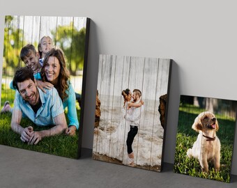 Personalized Wood Photo Print, Father's Day Gift