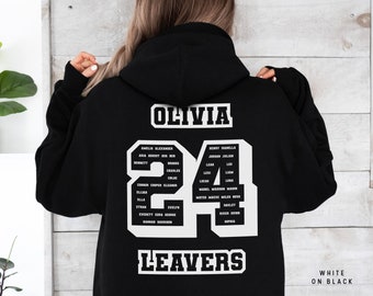 School Leavers Hoodie - School Leavers 2024 Hoodie - Class Of 2024 Hoodie - Schools Colleges & Universities Clubs Personalised Hoodies - St5