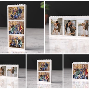 Collage de fotos personalizado con ladrillos LEGO – Regalo de rompecabezas personalizado