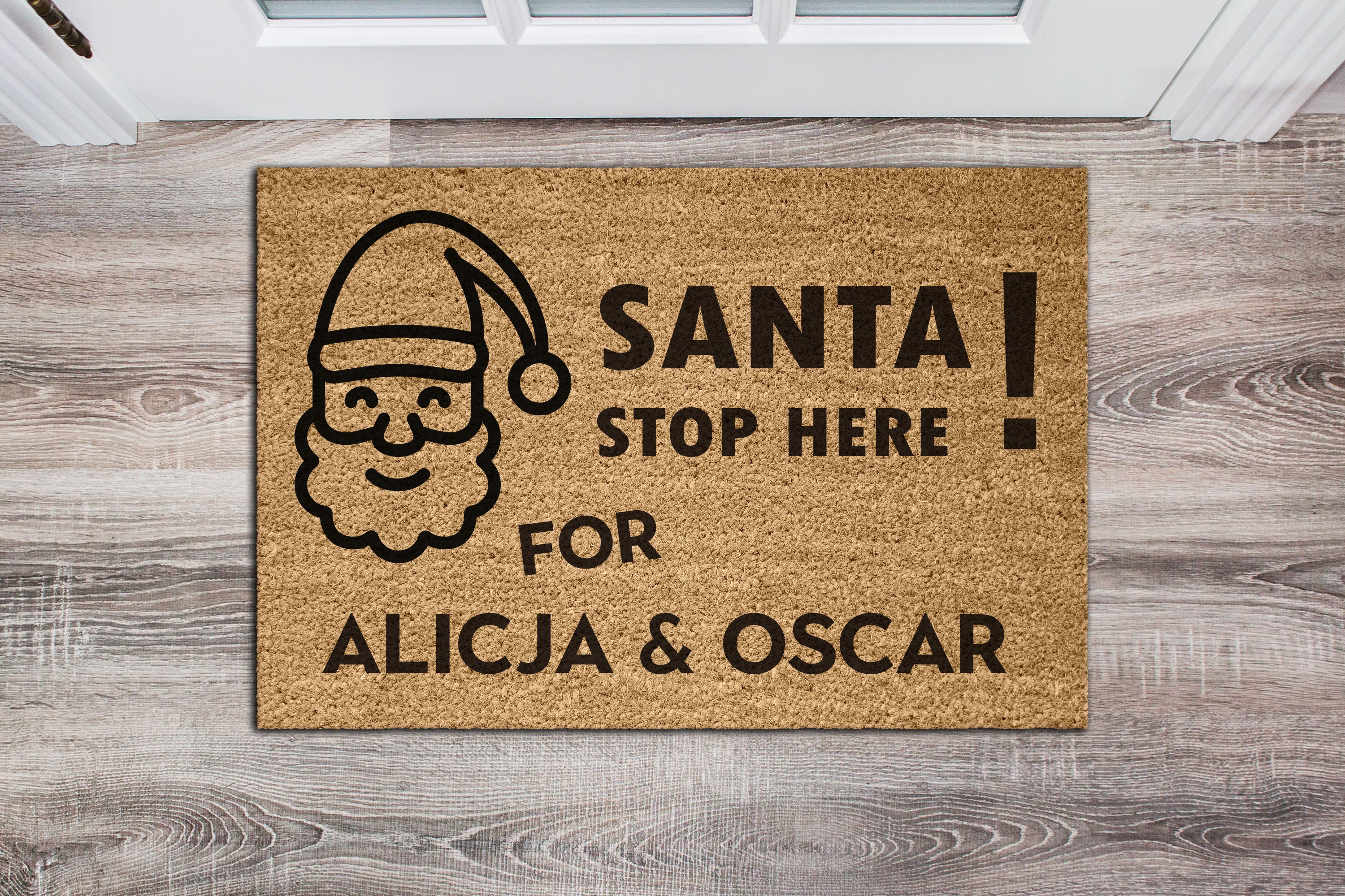 Christmas Custom Doormat Personalised Door Mat Xmas Door Etsy