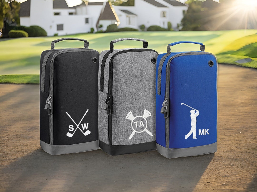 Personalised Embroidered Golf Shoe Bag Custom Golf Accessories Bag