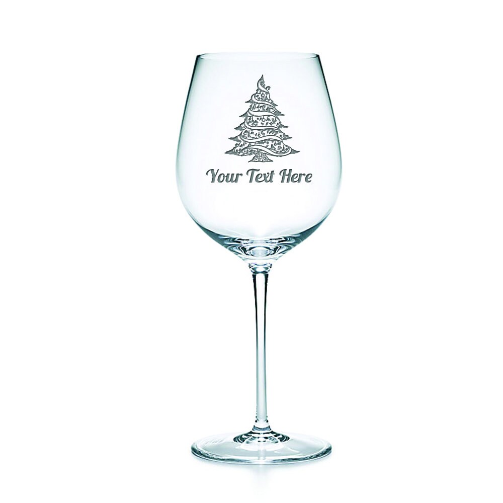 Personalised Glass Engraved Glasses Christmas Gift Custom Etsy UK