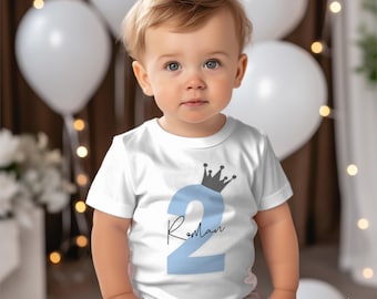 Personalised Birthday T-Shirt – Name & Age Kids Outfit