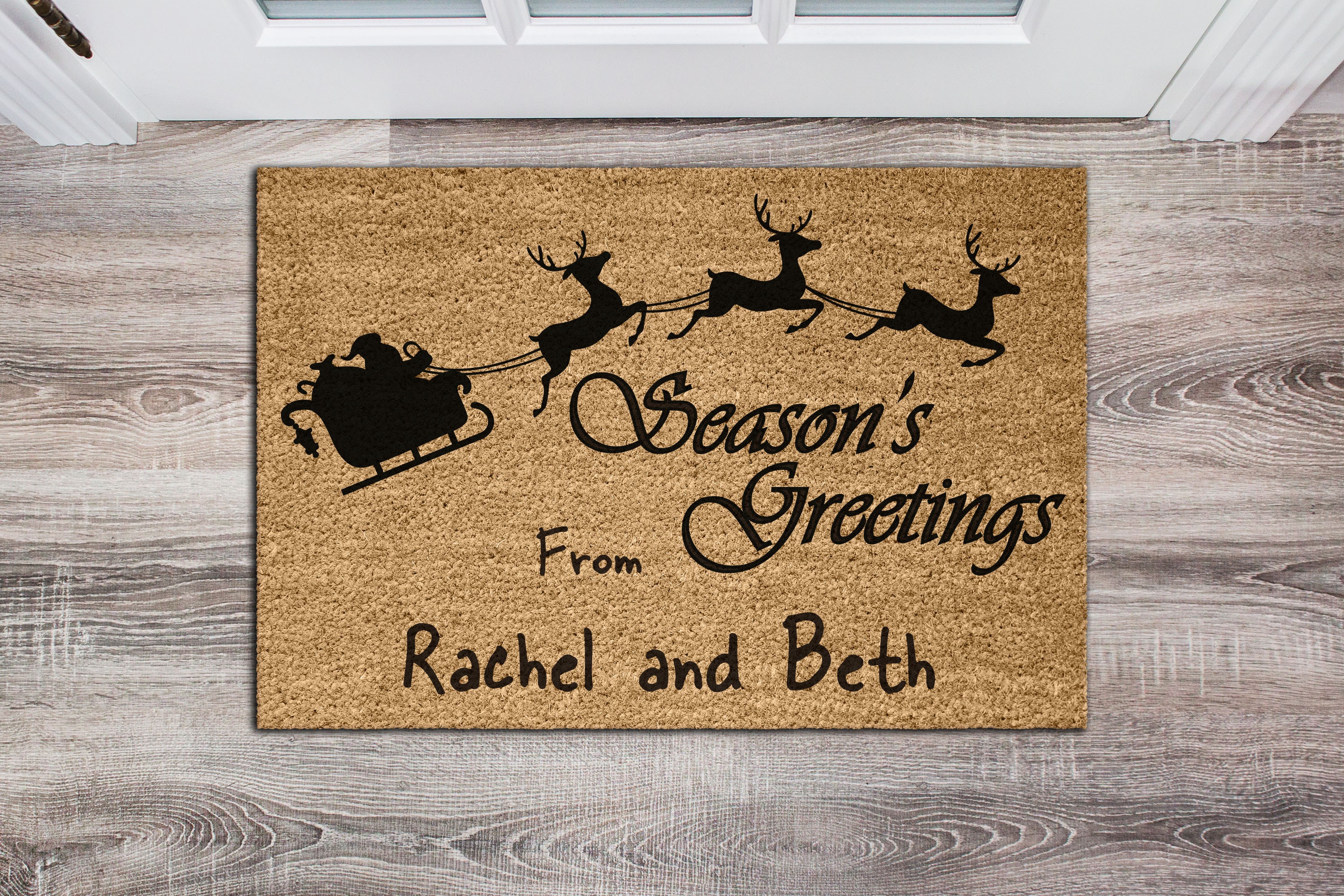 Christmas Custom Doormat Personalised Door Mat Xmas Door Etsy UK