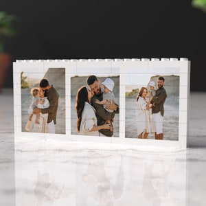 Personalised Building Blocks - Collage Photo Bricks – Custom Puzzle Gift Triple Horizontal