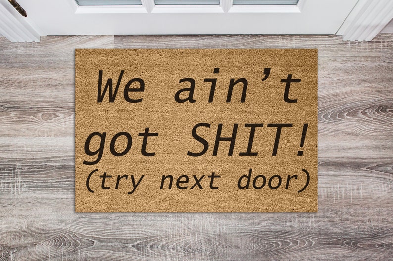Custom Funny Doormat Personalised Door Mat Customized Rude Etsy UK