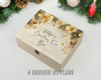 Personalised Christmas Eve Box For Children, Ready To Fill With Gifts