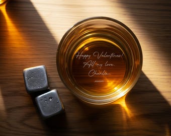 Engraved Whisky Glass - Custom Message, Personalized Gift