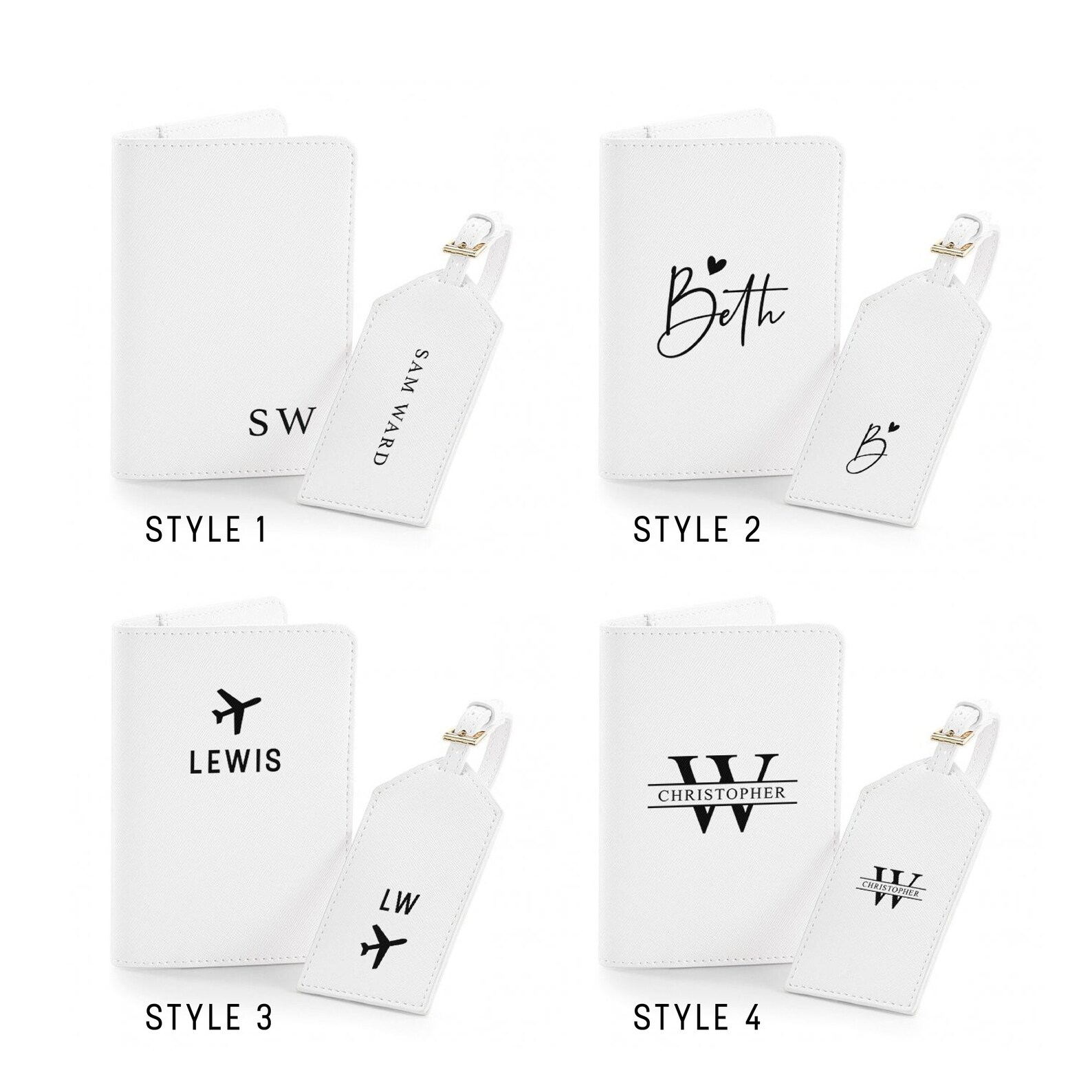 Passport Cover and Luggage Tag Set Personalised Passport Etsy UK