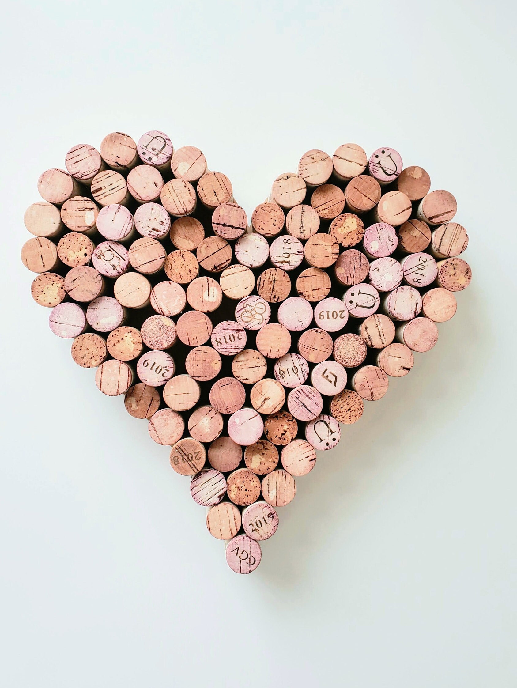 Wine Cork Heart Heart Shaped Sign Heart shaped Cork Sign Etsy