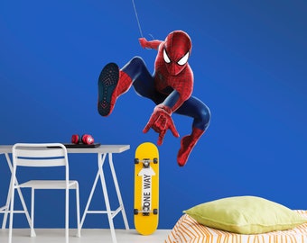 Spiderman Wall Sticker for Boys Room Decor, Superhero Wall Decal for Nursery, 3D Print Wall Decor For Kids PVC Free