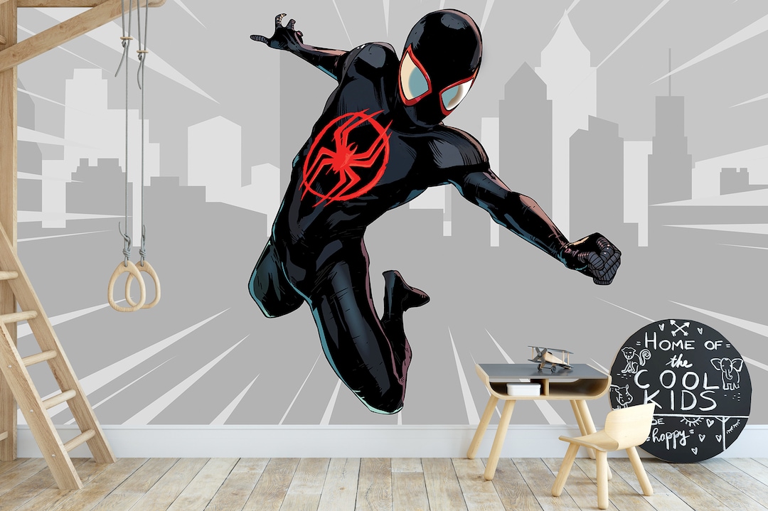Spiderman Peel and Stick Wallpaper Superhero Mural for Boys - Etsy