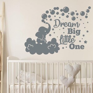 Dream Big Little One Wall Decalque Wall Decal Kids Citation Etsy