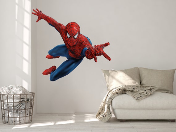 Superhero Spiderman Wall Stickers For Boys Room Decor Nursery - Spiderman Wall Stickers Uk Superhero Spiderman Wall Stickers For Boys Room Decor Nursery - Spiderman Wall Stickers Uk