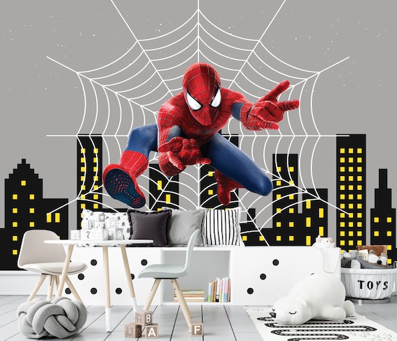 Spiderman and His Amazing Friends Wall Decals Stickers Peel and Stick  Cartoon Wall Decals for Boys Room Removable Wall Art Mural Decor for Baby  Girls