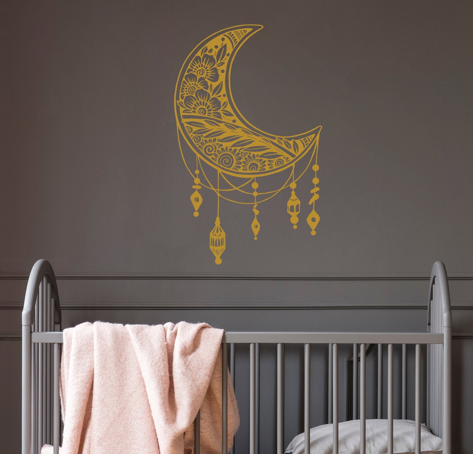 Mond Wand Aufkleber Kindergarten Zimmer. Wand-Aufkleber | Etsy